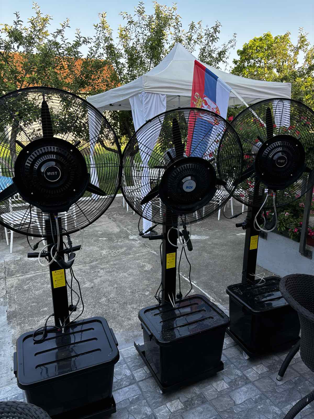 iznajmljivanje ventilatora na vodu